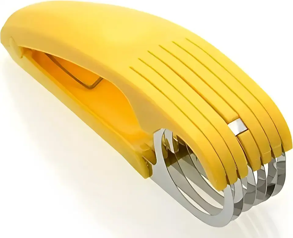 Guyuyii Banana Slicer - Quick and Safe Banana Cutter for Even Slices, Easy Kitchen Gadget for Kids and Adults, Perfect for Snacks, Fruit Salads, Desserts and Meal Prep