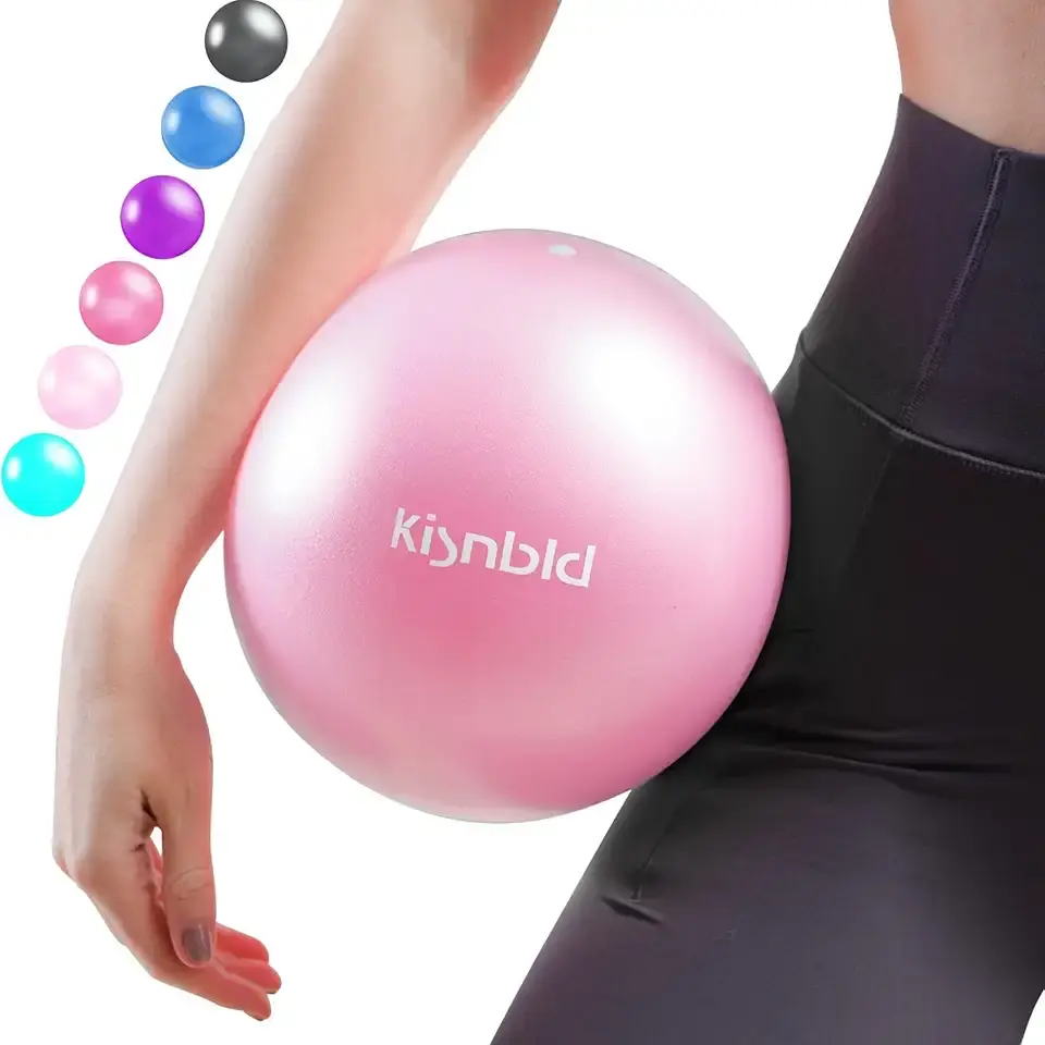 Small Exercise Ball, 9 Inch Mini Pilates Ball, Anti Burst and Slip Resistant Mini Yoga Ball for Stability, Fitness, Physical Therapy, Stretching &amp; Core Strength Workout at Home Gym &amp; Office