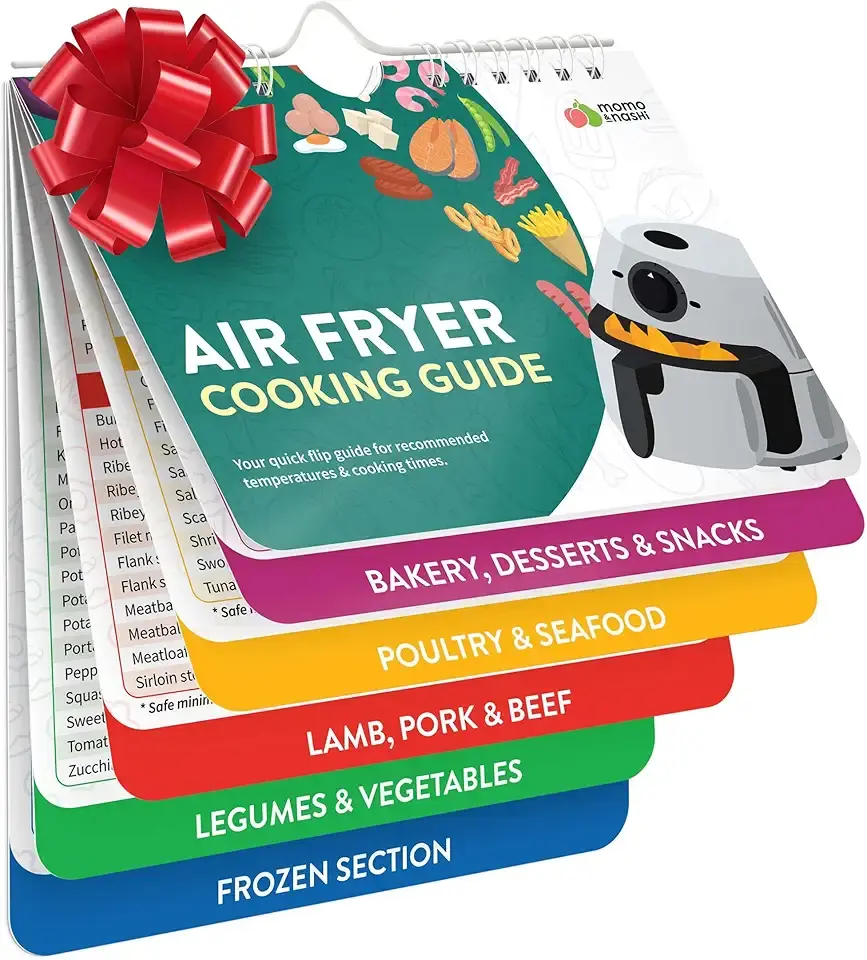 Air Fryer Cheat Sheet Magnets Cooking Guide Booklet - Air Fryer Cookbooks - Air Fryer Liners - Air Fryers Kitchen Gifts Gadgets 2025 and 2026 - Air Fryer Accessories - Air Fryer Cooking Guide