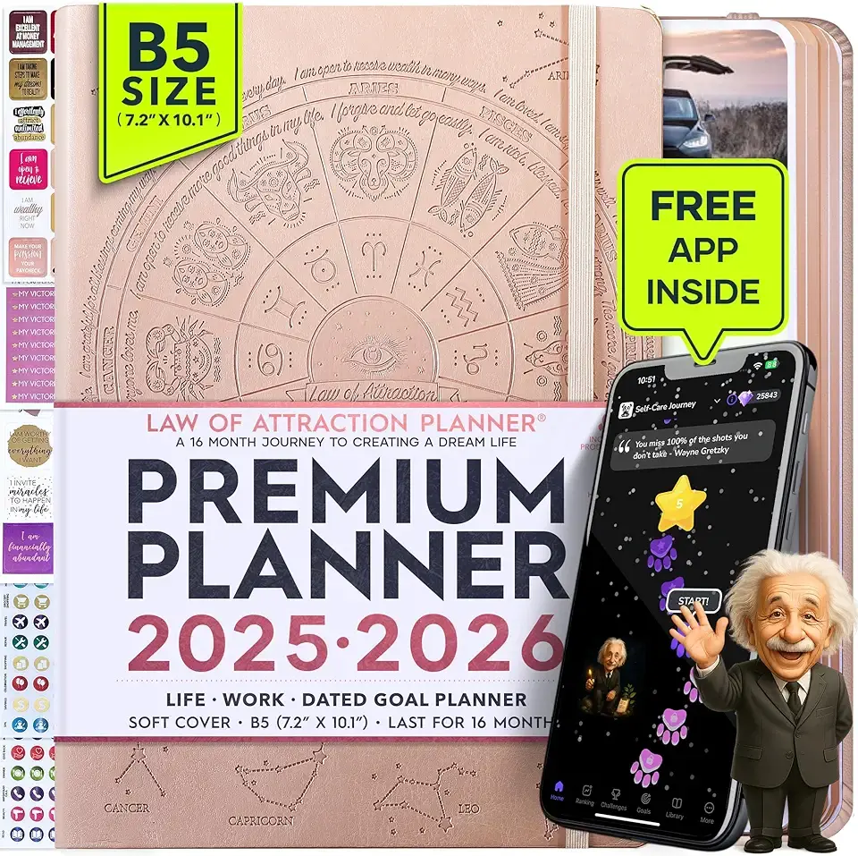 2025-2026 Planner Weekly and Monthly | 16-Month Life Planner to Increase Focus &amp; Productivity | Reduce Overwhelm &amp; Achieve Your Biggest Goals | Include Gift Box &amp; Stickers | Sep 2025-Dec 2026 The Forest Stewardship Council
