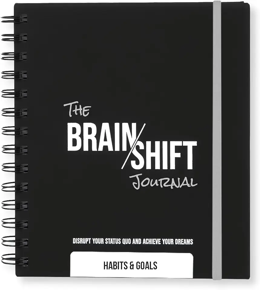 The Behavior Shift Brain Shift Journal (Habits & Goals) - 6 x 7 Inches Productivity journal - 13 week Guided Prompts for Habits, Goal setting & Personal growth- Gratitude & Manifestation journal